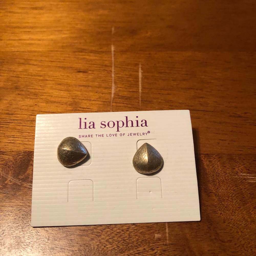 Lia Sophia Earrings gold in color